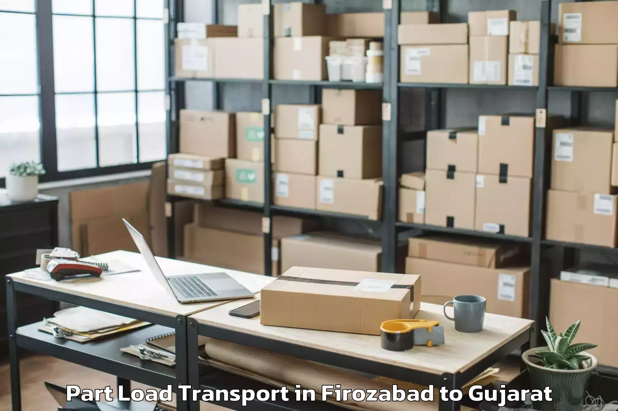 Leading Firozabad to Nasvadi Part Load Transport Provider